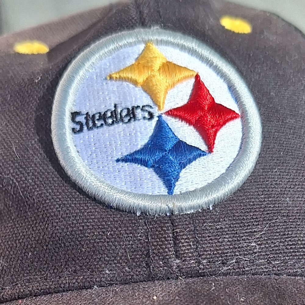Pittsburgh Steelers baseball-style cap official NFL Charcoal  Velcro Closure - Picture 3 of 13